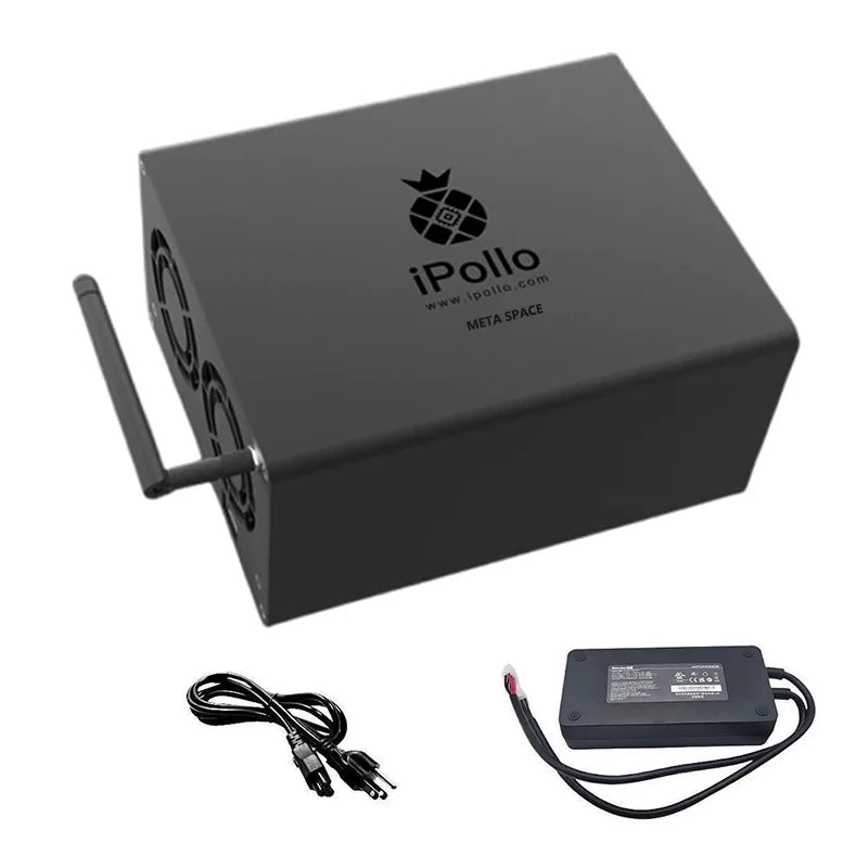 New Ipollo V1 Mini ETC Miner 280Mh/S 240W Ethash ETC Mining Machine with PSU and Power Cord 6GB RAM Ipollo Miner ETC Asic Miner