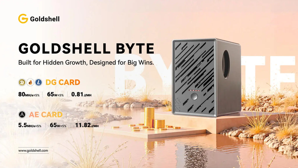 Jingle Mining Goldshell BYTE ALEO & DOGE Coin Miner Wi-Fi AE CARD DOGE CARD AL CARD XT CARD New Crypto Mining Machine Miner
