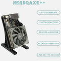 Nerdqaxe++ BTC Solo Miner 4.8T-5TH/S 80W 4XBM1370 ASIC Chip Open Source Bitcoin Crypto Miner Silent Miner