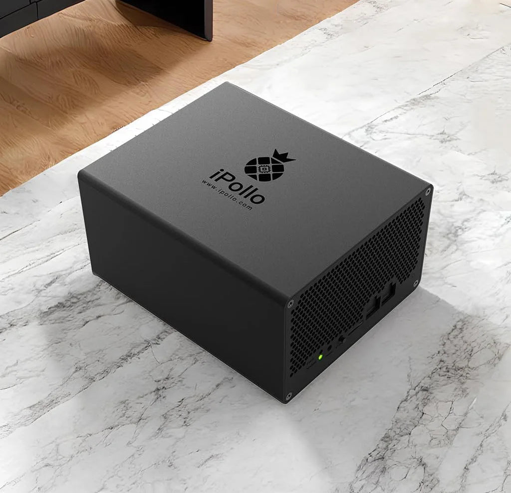 New Ipollo V1 Mini ETC Miner 280Mh/S 240W Ethash ETC Mining Machine with PSU and Power Cord 6GB RAM Ipollo Miner ETC Asic Miner