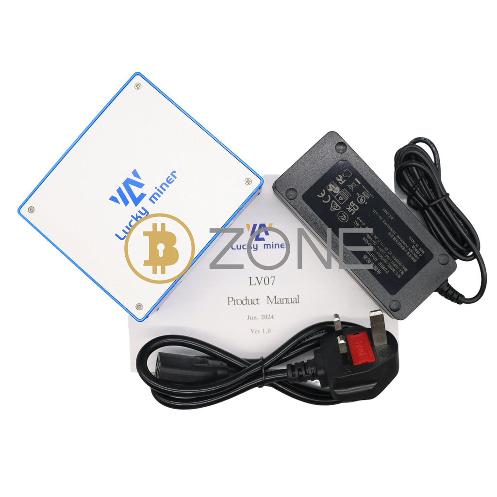 Bitcoin Lucky Miner LV07 1TH/S 26W SHA256 Algorithm Crypto Solo Asic Cryptocurrency Miner
